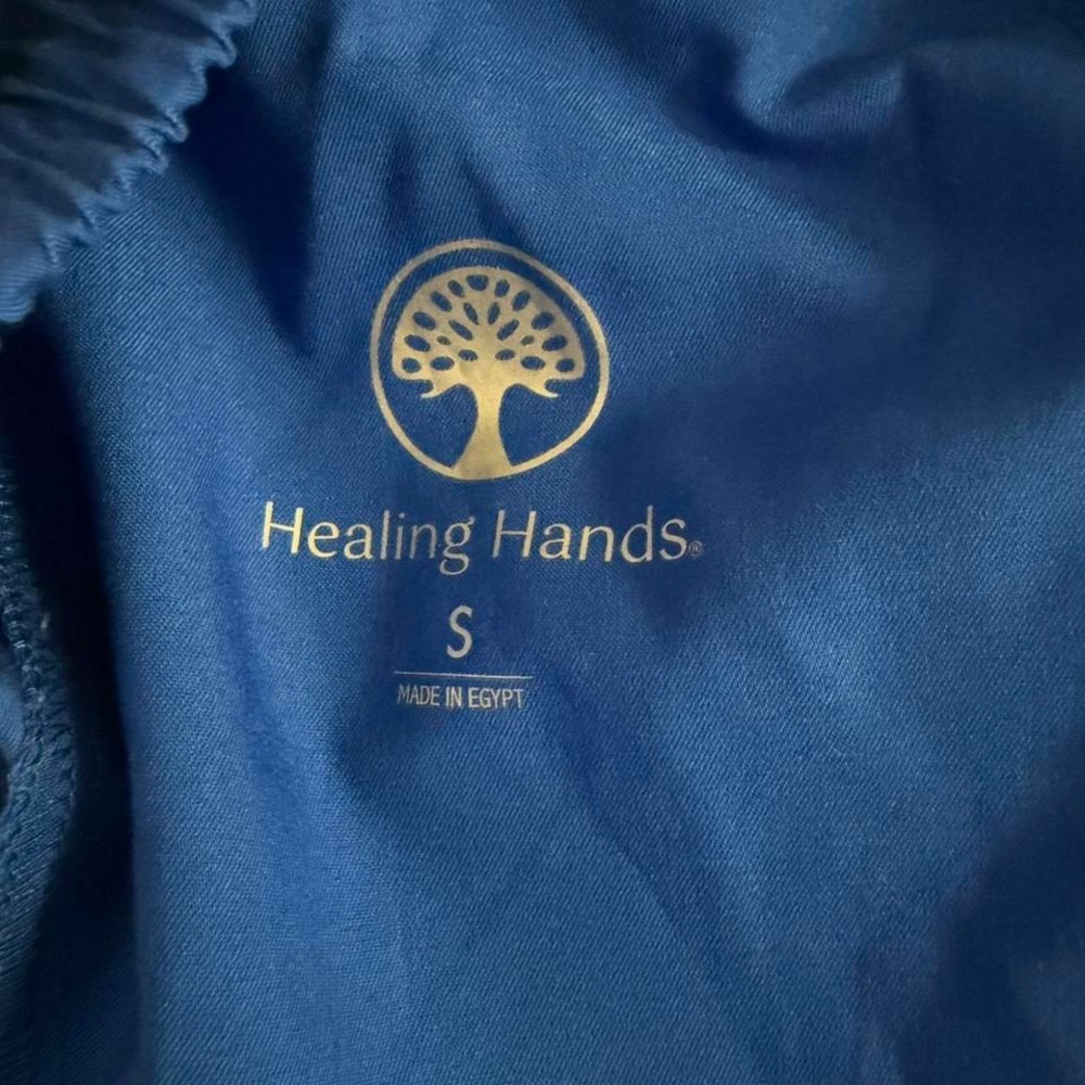 Healing Hand scrub pants, purple label. Blue, size S - Picture 5 of 5
